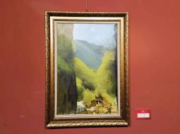 牛浩东油画在兰州市大型文艺综合展上展出